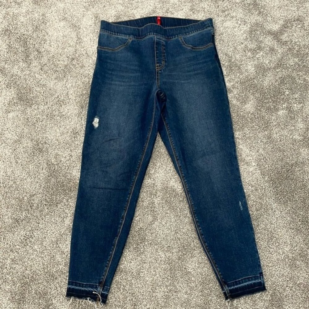 SPANX Women's Skinny Jeans - Dark Blue